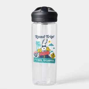 Road Trippin   Peanuts It's Cool To Carpool Water Bottle