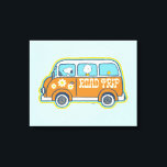 Road Trippin | Peanuts Road Trip Van Canvas Print<br><div class="desc">Check out this super cute Peanuts design featuring Snoopy,  Charlie Brown and Woodstock.</div>