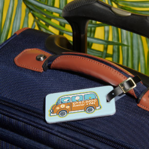 Road Trippin   Peanuts Road Trip Van Luggage Tag