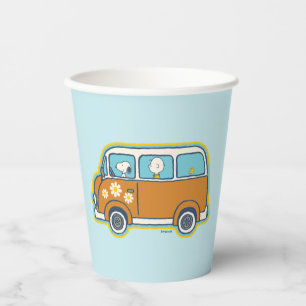 Road Trippin   Peanuts Road Trip Van Paper Cups