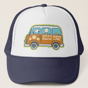 Road Trippin Peanuts Road Trip Van Trucker Hat