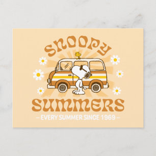 Road Trippin   Peanuts Snoopy Summers Postcard