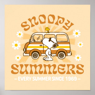 Road Trippin   Peanuts Snoopy Summers Poster