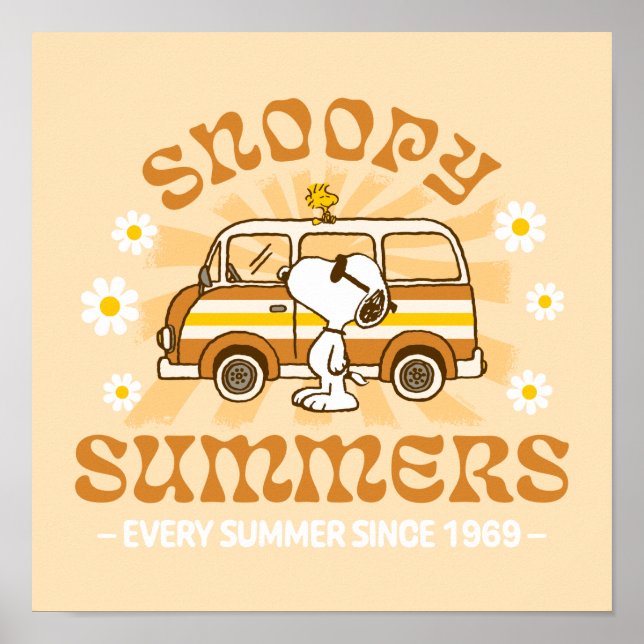 Road Trippin | Peanuts Snoopy Summers Poster (Front)