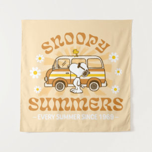 Road Trippin Peanuts Snoopy Summers Tapestry