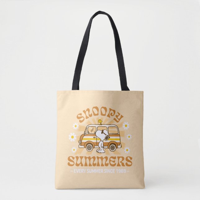 Road Trippin | Peanuts Snoopy Summers Tote Bag (Front)