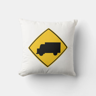 Road Truck Warning Sign Cushion