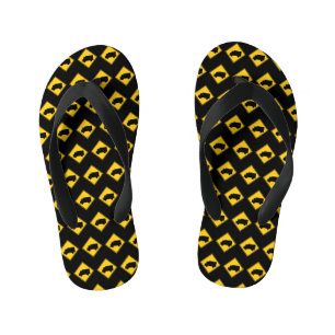Road Truck Warning Sign Kid's Flip Flops