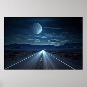 Road Voyage Trip Serene Landscape Poster