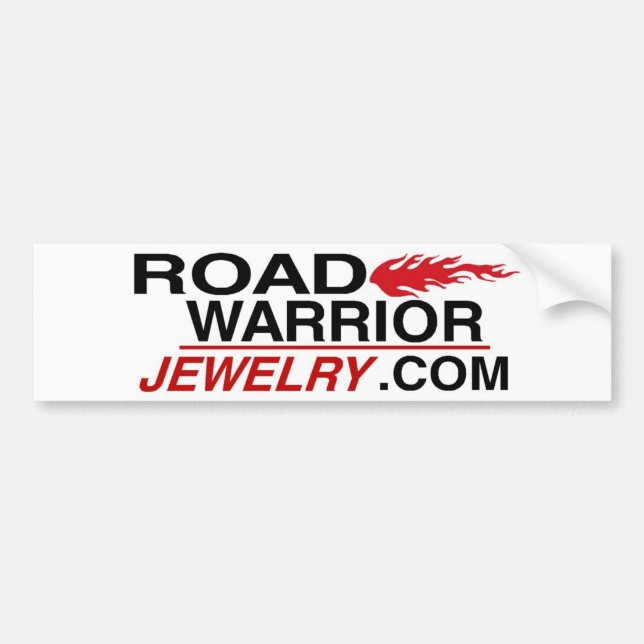 Road Warrior Jewellery Bumper Sticker (Front)