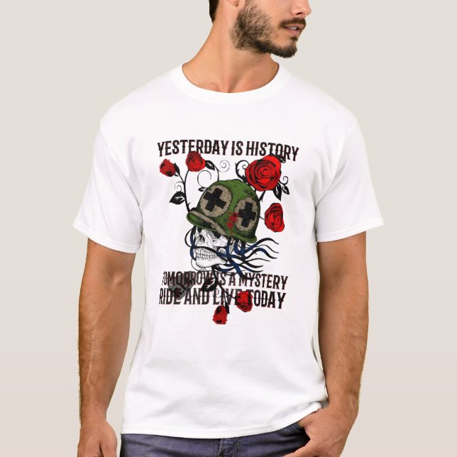 Road Warrior: Motorcycle Ride Apparel T-Shirt (Front)