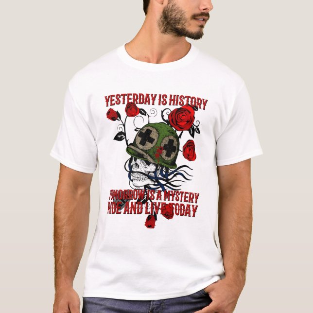 Road Warrior Motorcycle Ride Apparel T-Shirt (Front)