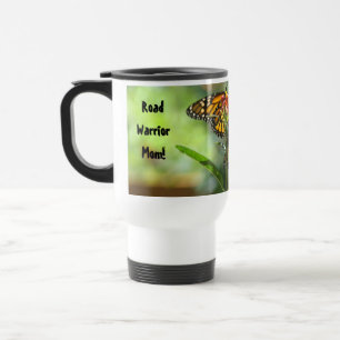 Road Warrior Mum! Travel Coffee Mugs Butterflies