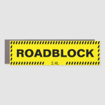 RoadBlock Car Magnet