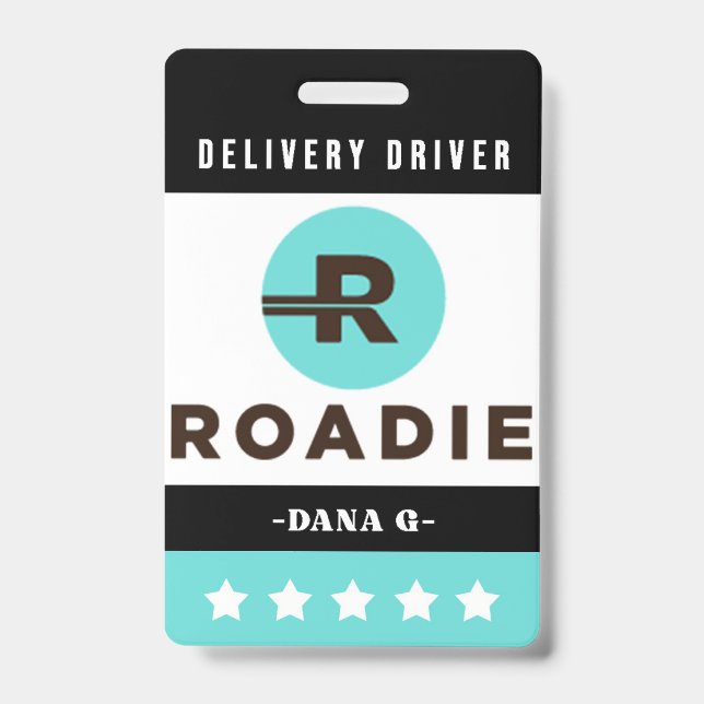 Roadie Delivery ID Badge (Front)