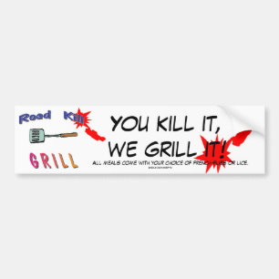Roadkill Bumper Sticker