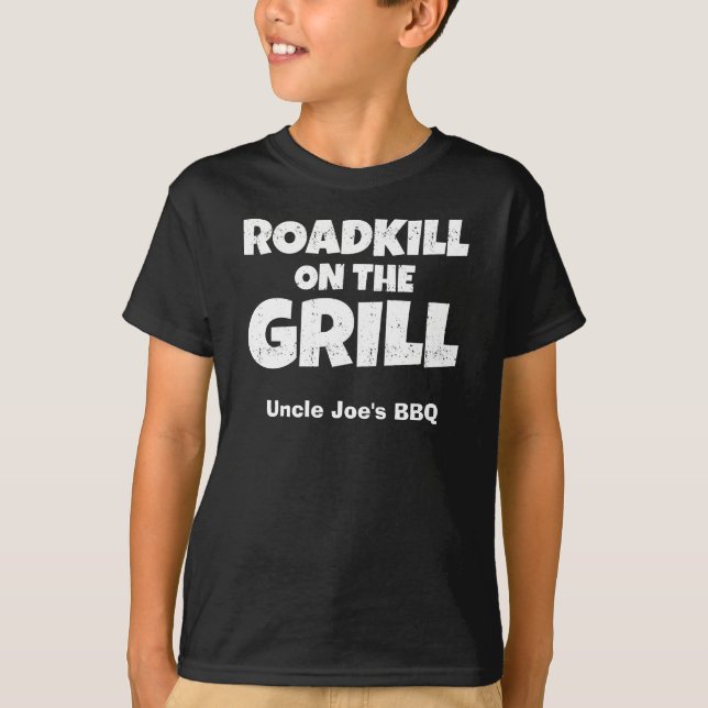 Roadkill on The Grill - Funny BBQ Party T-Shirt (Front)