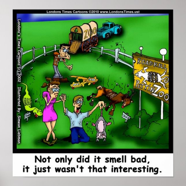 Roadkill Petting Zoo Funny Canvas Prints (Front)