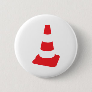 roadmarker traffic cone roadwork 6 cm round badge