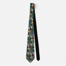 Roadrunner Abstract Art Tie