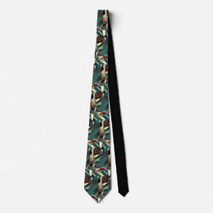 Roadrunner Abstract Art Tie