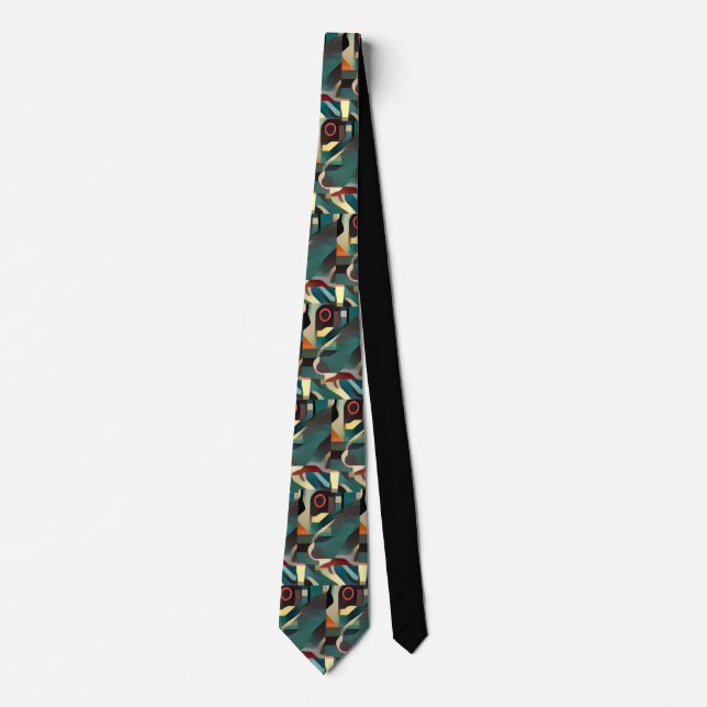 Roadrunner Abstract Art Tie (Front)