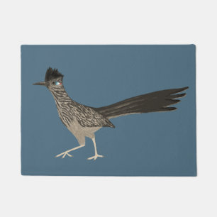 Roadrunner Coloured Pencil Art Doormat