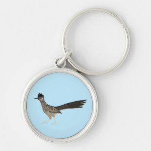 Roadrunner cool bird illustration key ring