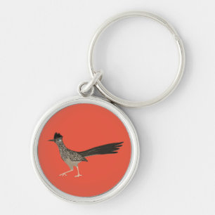 Roadrunner cool bird illustration key ring
