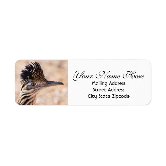 Roadrunner Face Return Address (Front)