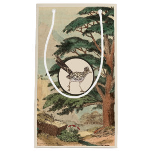 Roadrunner In Natural Habitat Illustration Small Gift Bag