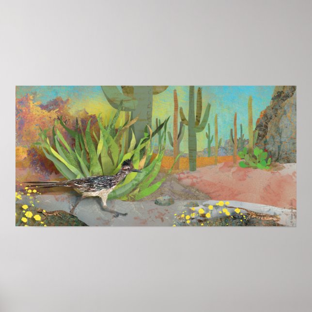 Roadrunner in the Desert Poster (Front)