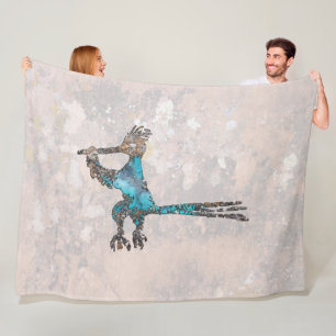 Roadrunner Petroglyph Fleece Blanket