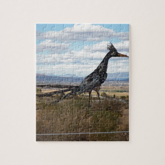 Roadrunner statue jigsaw puzzle (Vertical)