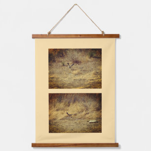 Roadrunner Wood Topped Tapestry