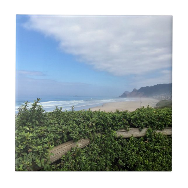 Roads End, Lincoln City, Oregon Tile (Front)