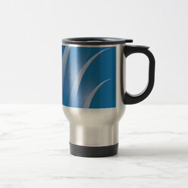 roads on blue travel mug (Right)