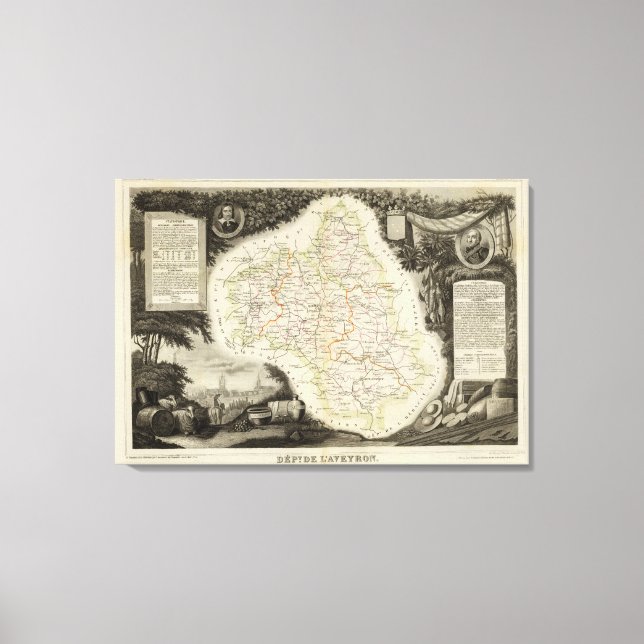 Roads, Towns, Cities Canvas Print (Front)