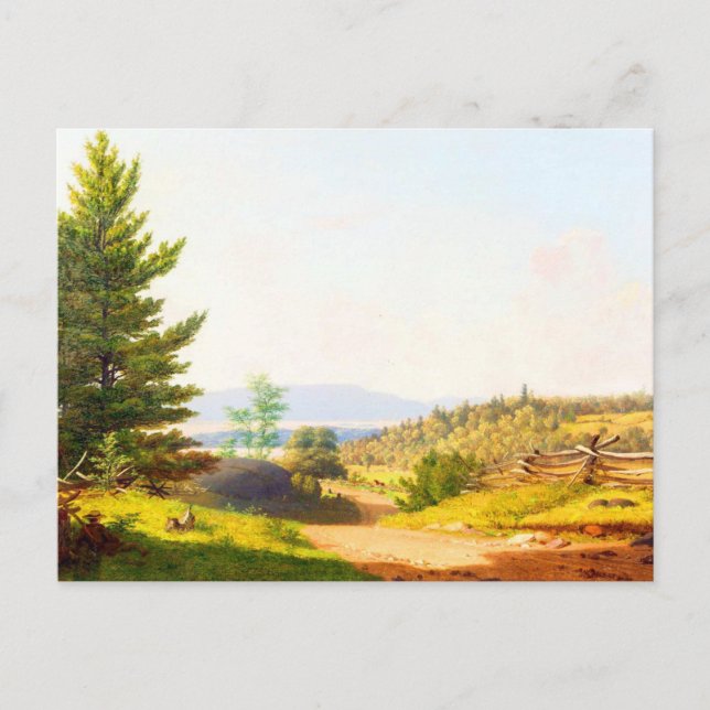 Roadscape by Sanford Robinson Gifford Postcard (Front)