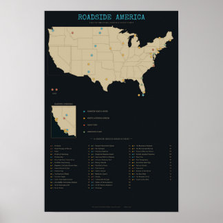 Roadside America - Oddities, Giants, Ghost Towns Poster