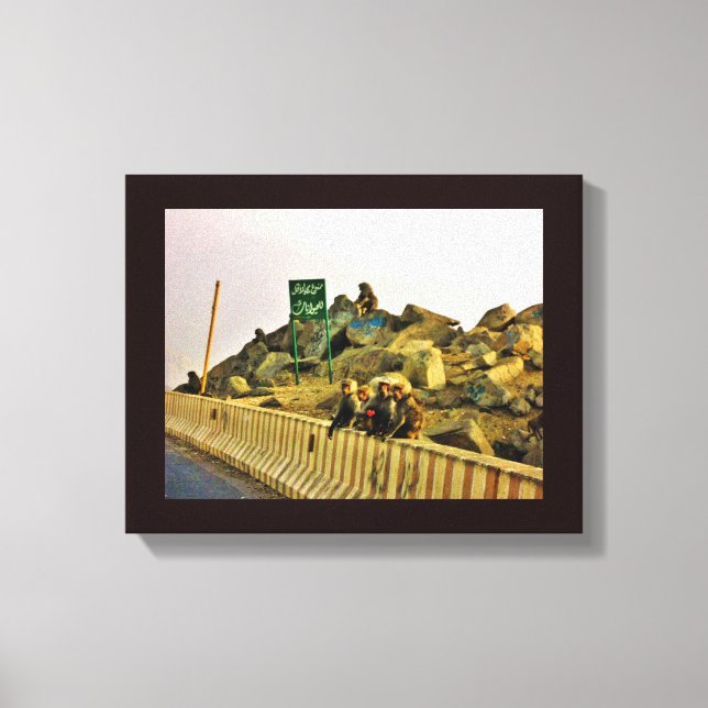 Roadside Lunch Canvas Print (Front)