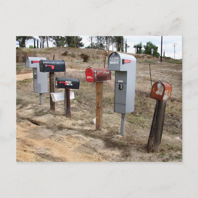 Roadside Mailboxes in Murrieta, CA Postcard (Front)