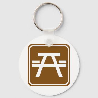 Roadside Table Highway Sign Key Ring