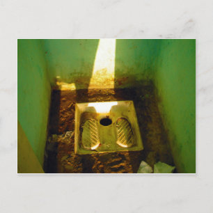 Roadside toilet in Tunisia 2 Postcard
