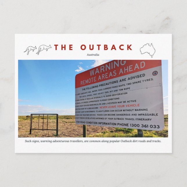 Roadsign Holiday Postcard (Front)