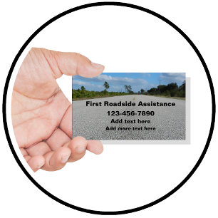 Roadway Roadside Assistance Service Business Card