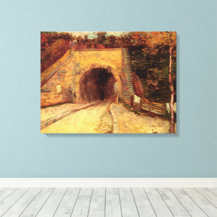 Roadway with Underpass Viaduct by Vincent van Gogh Canvas Print