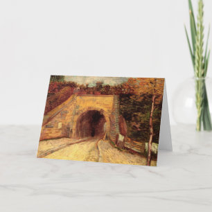 Roadway with Underpass Viaduct by Vincent van Gogh Card