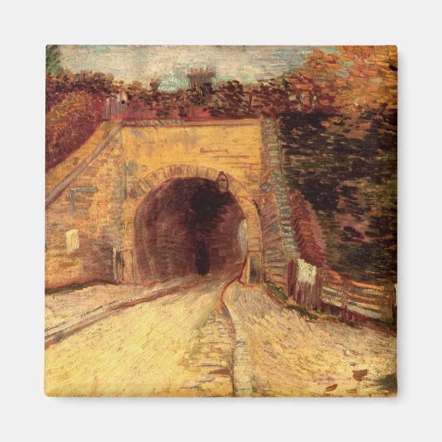 Roadway with Underpass Viaduct by Vincent van Gogh Magnet (Front)