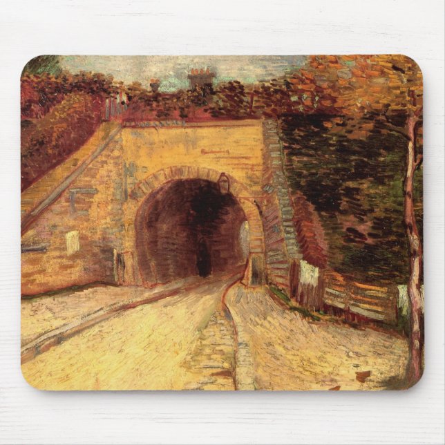 Roadway with Underpass Viaduct by Vincent van Gogh Mouse Mat (Front)